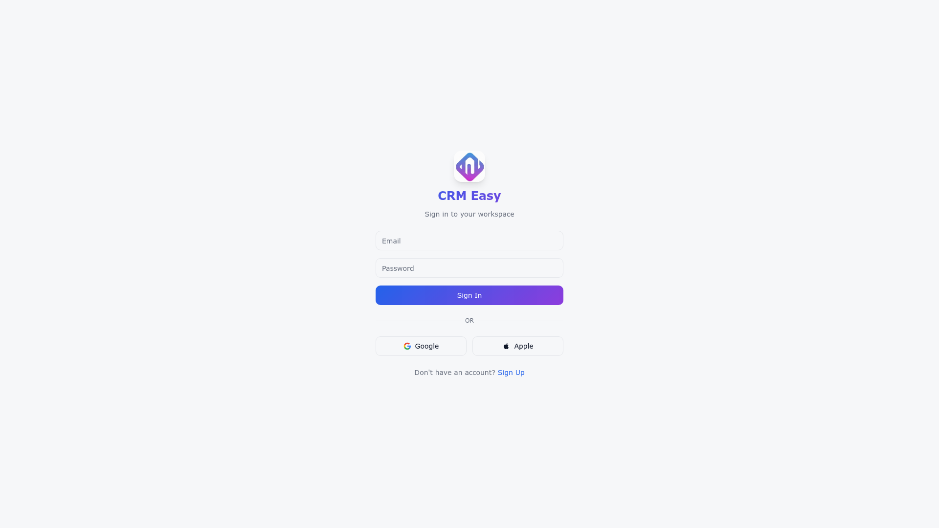 Easy CRMs website screenshot